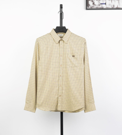 셀린느 사틴 체크 셔츠