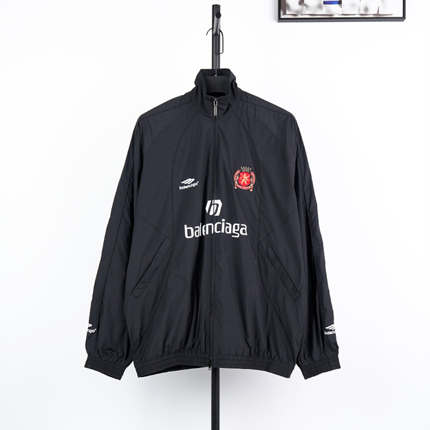 발렌시아가 고밀도 코튼 혼방 집업 자켓