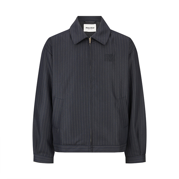 미우미우 스트라이프 집업 자켓