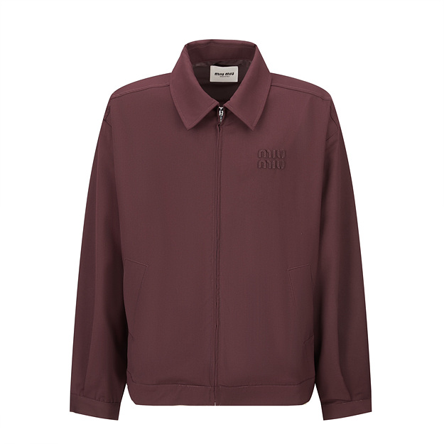 미우미우 울 집업 자켓
