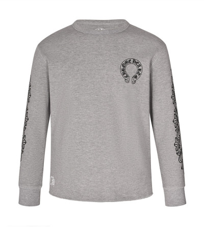 크롬하츠 프린트 와플 긴팔