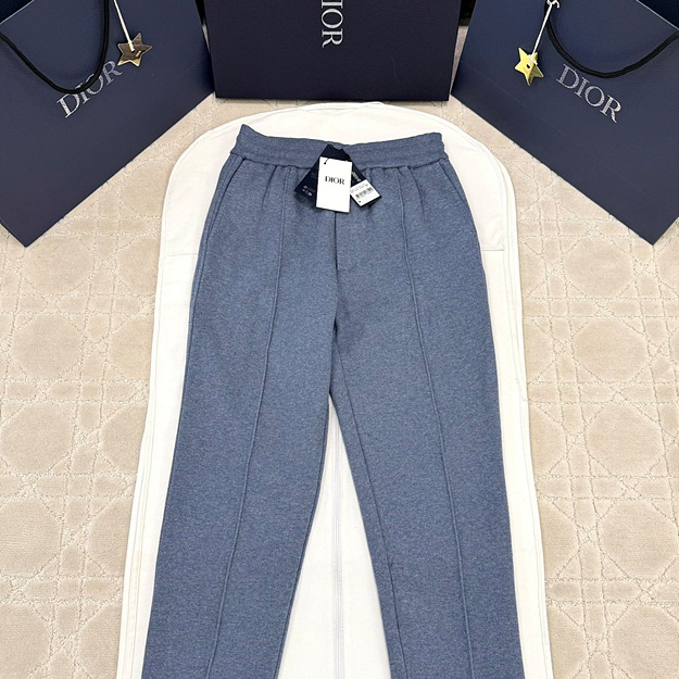 디올 오블리크 캐시미어 혼방 팬츠