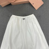 미우미우 코튼 린넨 스커트