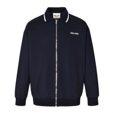 미우미우 블랙&화이트 집업 자켓