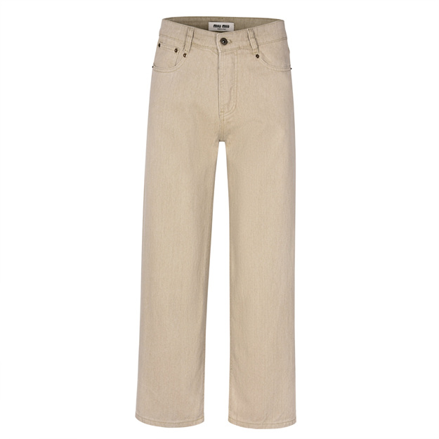 미우미우 트윌 혼방 팬츠