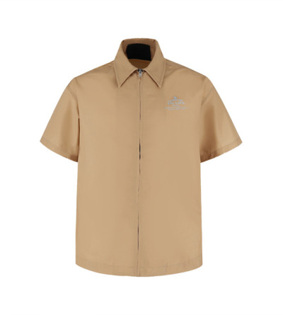 프라다 구제 프린트 반팔 셔츠