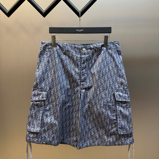 디올 코튼 트윌 카고 반바지