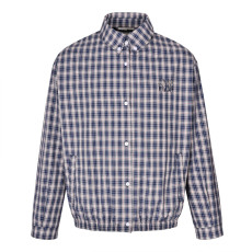 미우미우 체크 셔츠형 자켓