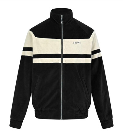 셀린느 자수 벨벳 집업