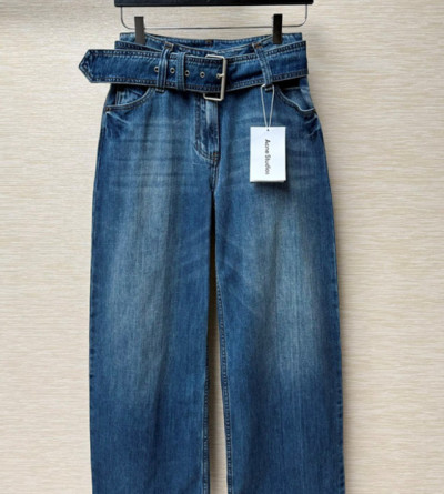 아크네스튜디오 벨트 데님 팬츠