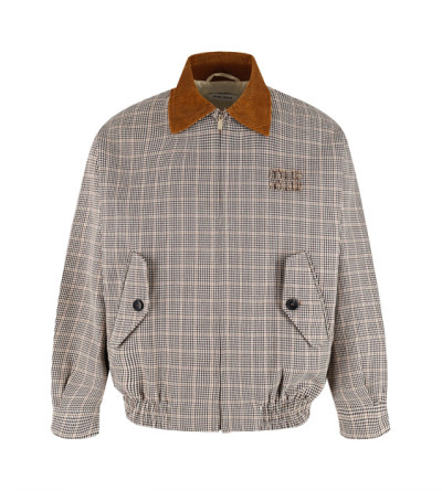 미우미우 체크 자켓