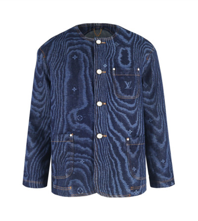 루이비통 픽셀 무늬 데님 자켓