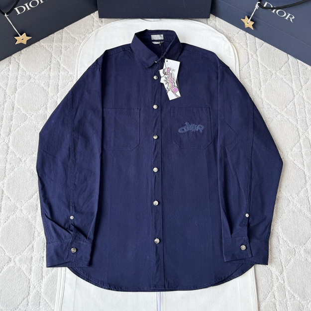 디올 자수 셔츠