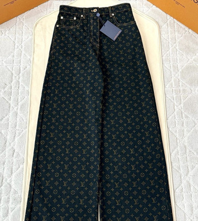 루이비통 자카드 데님 팬츠