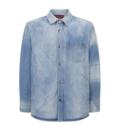 구찌 워싱 데님 셔츠