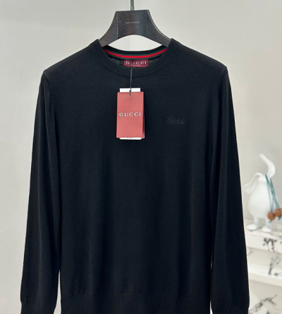 구찌 자수패치 라운드 니트