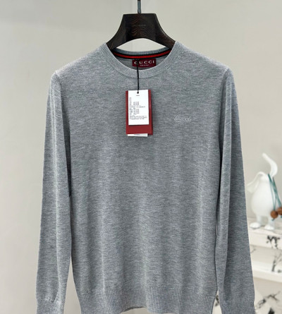 구찌 자수패치 라운드 니트