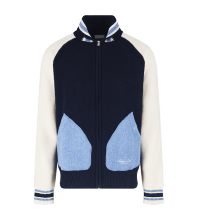 디올 니트 집업 자켓