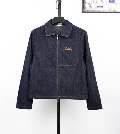 디올 자수 데님 자켓