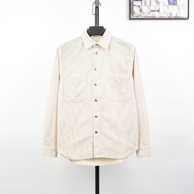 디올 베이지 코듀로이 셔츠