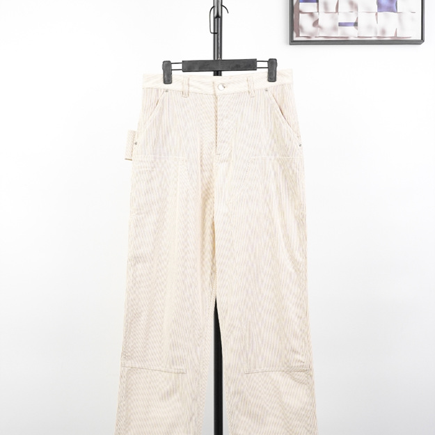 디올 베이지 코듀로이 팬츠