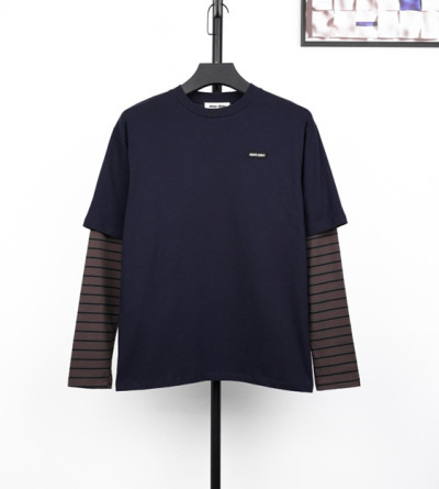 미우미우 스트라이프 페이크 긴팔