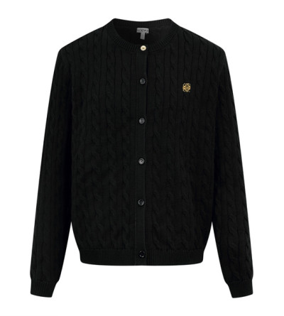 로에베 자수 니트 가디건