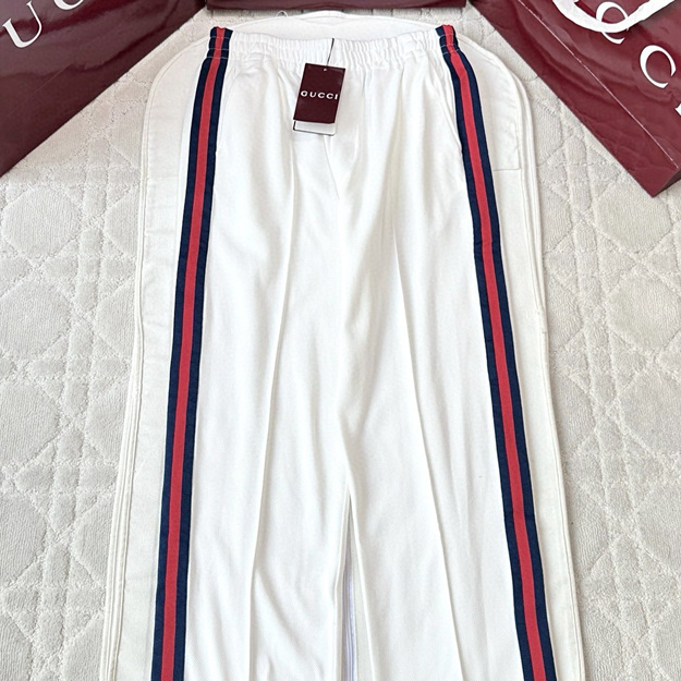 구찌 스트라이프 팬츠