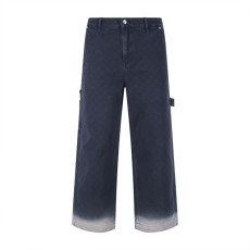 구찌 자카드 데님 팬츠