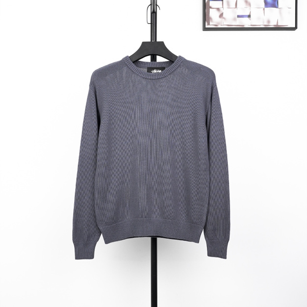 스투시 프린트 라운드 니트