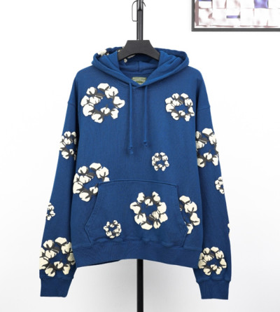 데님티어스 코튼 프린트 후드