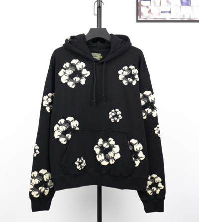 데님티어스 코튼 프린트 후드