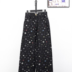 샤넬 그래피티 데님 팬츠