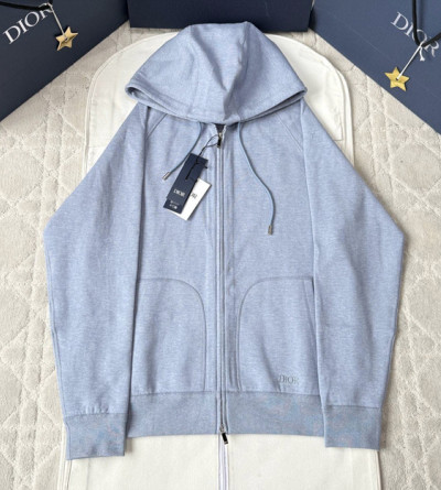 디올 캐시미어 혼방 집업 후드