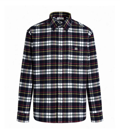 셀린느 스몰로고 체크 셔츠