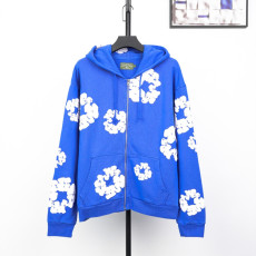 데님티어스 프린팅 집업 후드