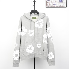 데님티어스 프린팅 집업 후드