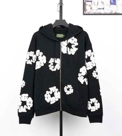 데님티어스 프린팅 집업 후드