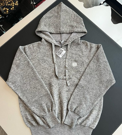 로에베 자수 로고 후드