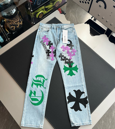 크롬하츠 패치 데님 팬츠