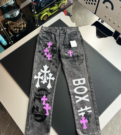 크롬하츠 패치 데님 팬츠