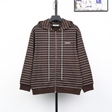 미우미우 스트라이프 집업 후드