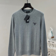 프라다 로고 울 니트
