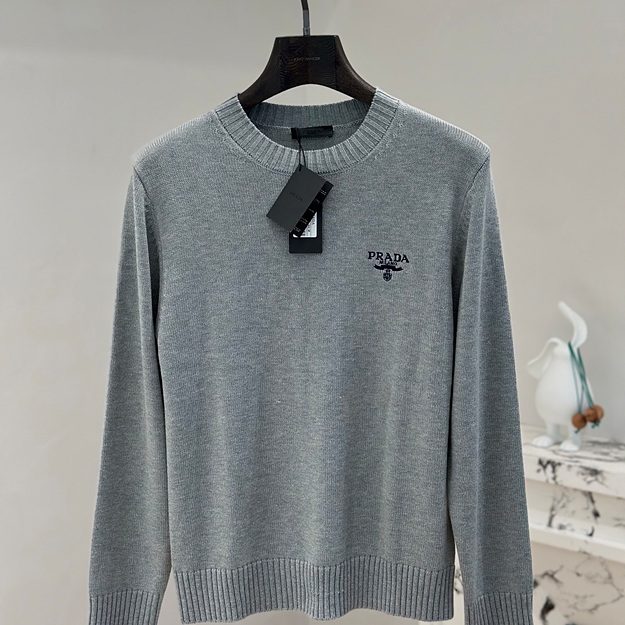 프라다 로고 울 니트