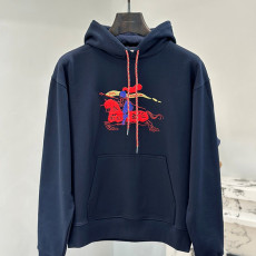 버버리 자수 후드