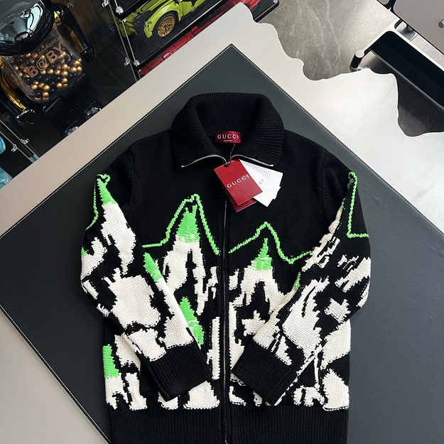 구찌 니트 집업 자켓
