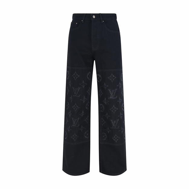 루이비통 자카드 데님 팬츠