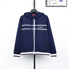 구찌 스트라이프 집업 후드