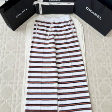 샤넬 스트라이프 니트 캐주얼 바지