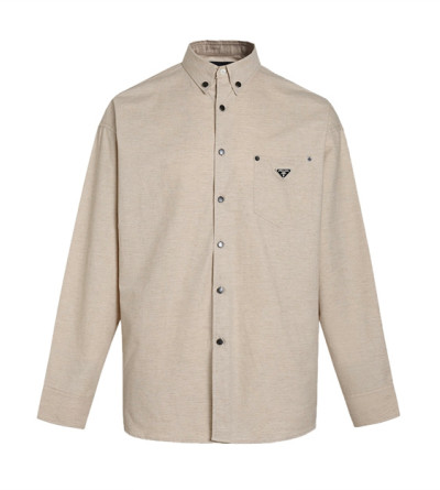 프라다 린넨 긴팔 셔츠